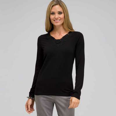 Long Sleeve V-Neck Top