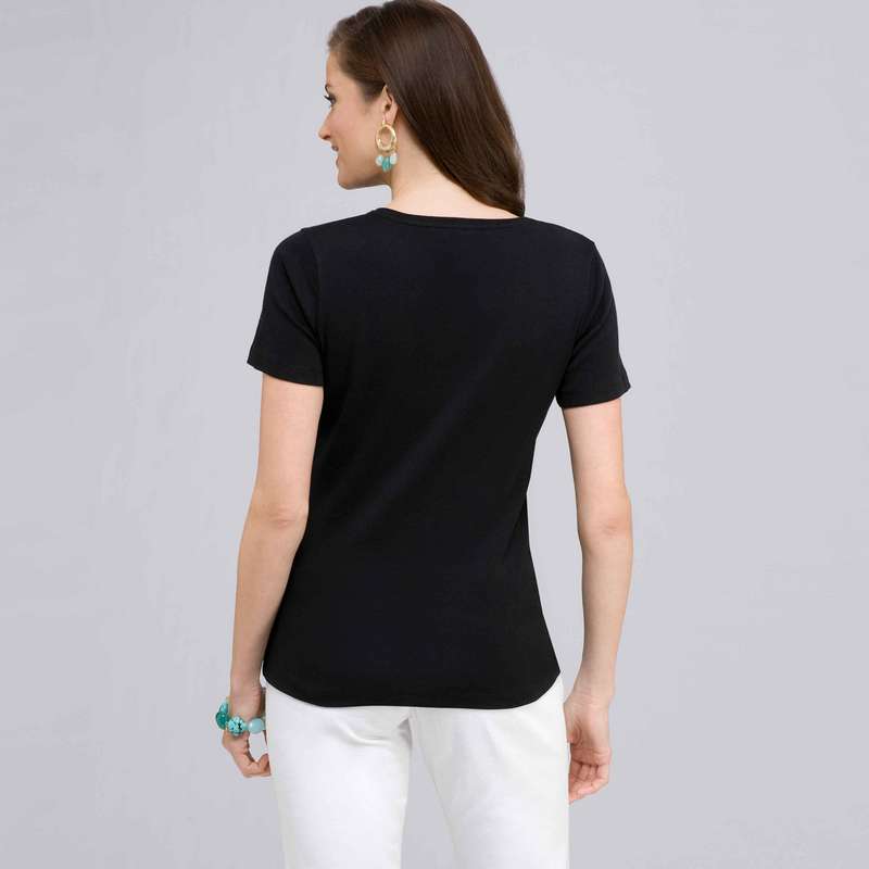 Short Sleeve V-Neck Tee, , large image number 1